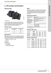 Grundfos JP Kendinden Emişli Bahçe ve Jet Pompa 4-54 1x230V