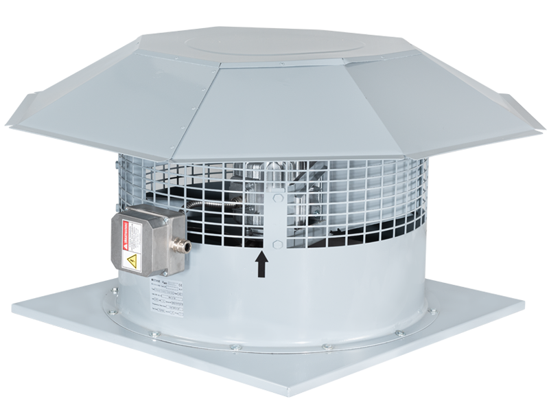 Dynair T/TACC Çatı Tipi Aksiyal Fan T/TACC-HT 1000-8-40 T4 15 kW F400