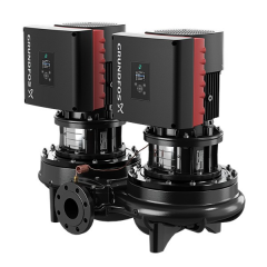 Grundfos TPED İkiz DN150 Frekans Konvertörlü In-Line Sirkülasyon Pompası