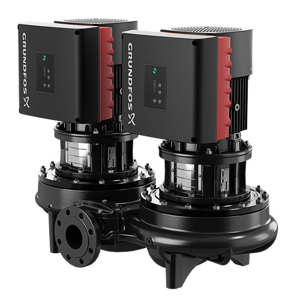 Grundfos TPED İkiz DN40 Frekans Konvertörlü In-Line Sirkülasyon Pompası