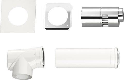 Buderus Hermetik Yatay Baca Seti - Ø110/160, 650 mm