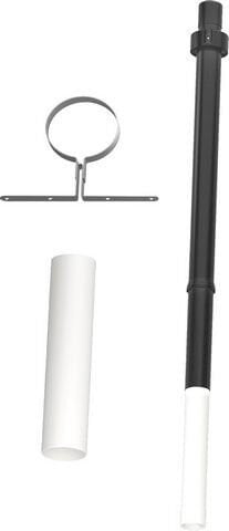 Buderus Hermetik Düşey Baca Seti - Ø110/160, 2.500 mm - Siyah