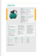 Wilo HiMulti 3 H50 Yatay Membran Tanklı Otomatik Paket Hidrofor - Wilo HiMulti 3