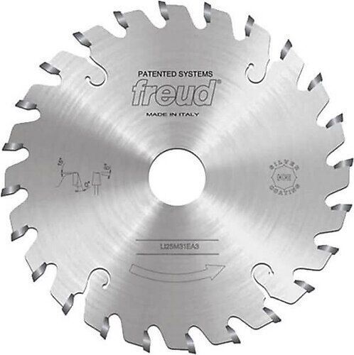 Freud Tek Çizgili Çift Lamineli Panel Çizici 125x3.1-4.3mm 24 Diş