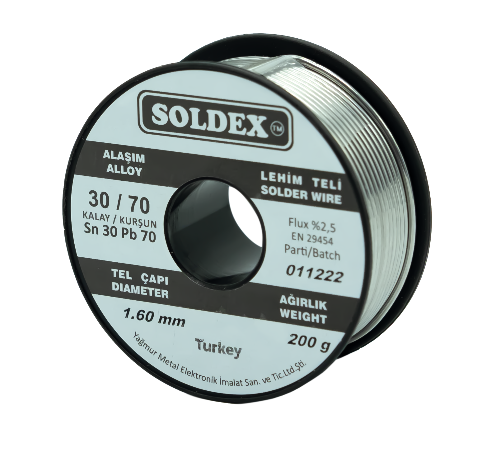 Lehim Teli 1.6mm SN30/PB70 200gr - 026