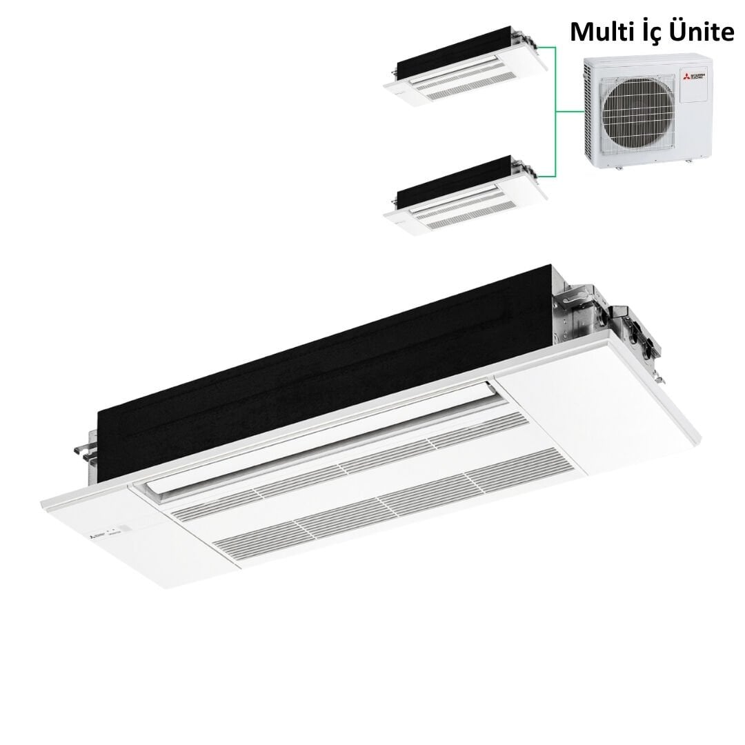 Mitsubishi Electric MLZ-KP 9.000 Btu Multi Klima Tek Yön Kaset Tipi İç Ünite (Panel MLP-444W) (Dış Ünite Hariçtir.)