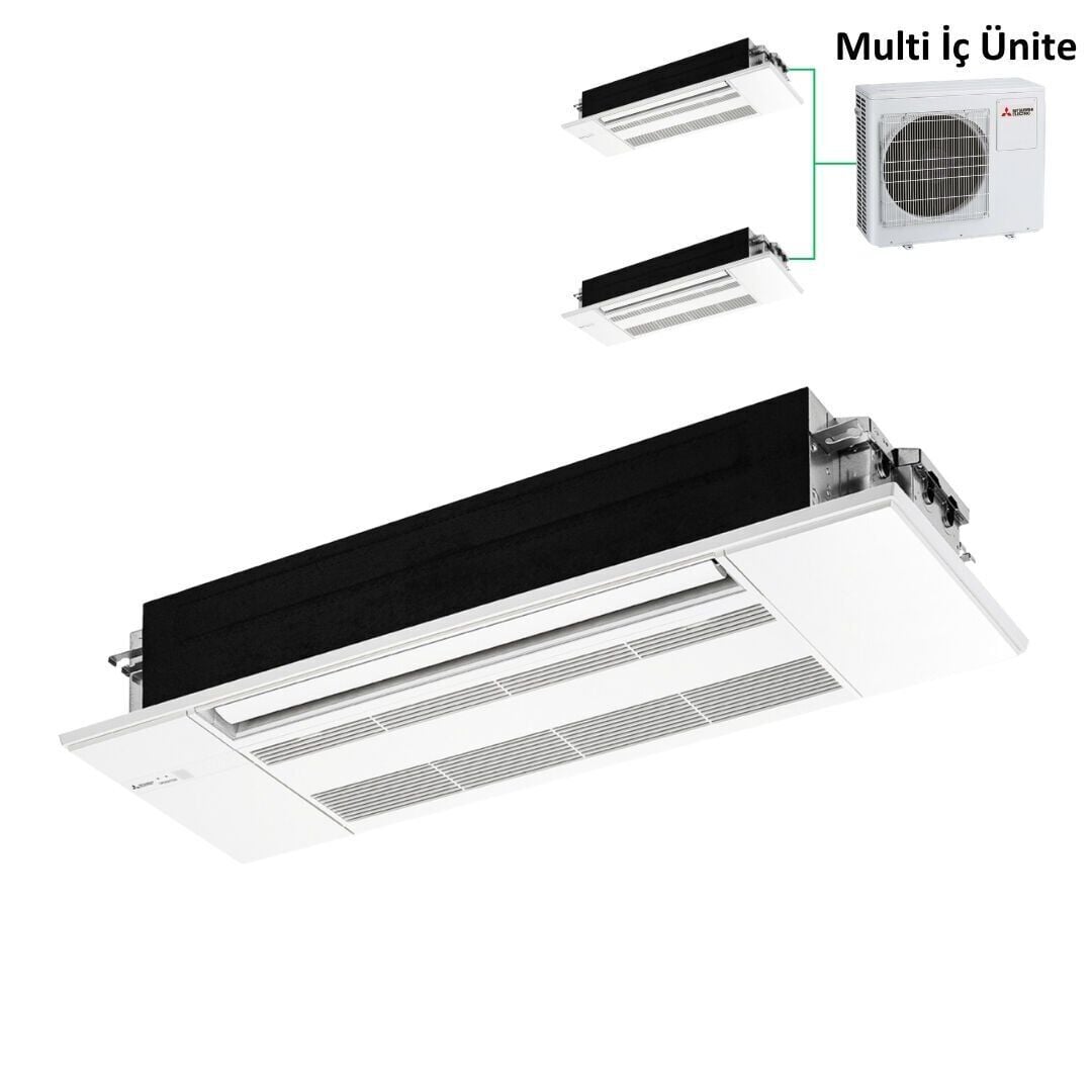 Mitsubishi Electric MLZ-KP 18.000 Btu Multi Klima Tek Yön Kaset Tipi İç Ünite (Panel MLP-444W) (Dış Ünite Hariçtir.)