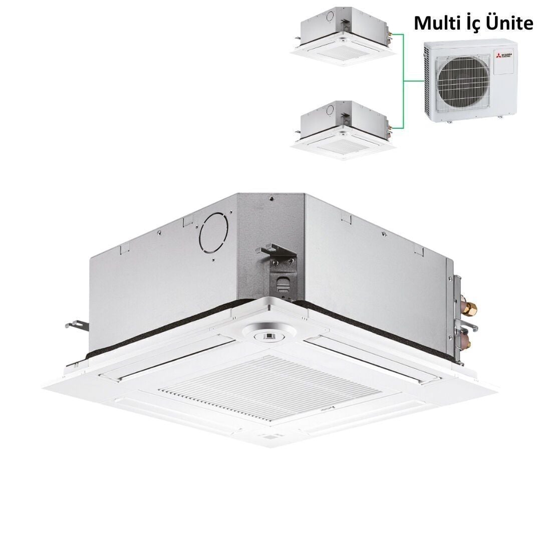 Mitsubishi Electric SLZ-M 12.000 Btu Multi Klima 4 Yön Kompakt Kaset Tipi İç Ünite (Panel SLP-2FA) (Dış Ünite Hariçtir.)
