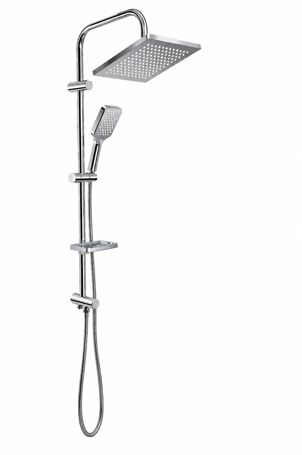 KDR 20.11 Karlim® Neta Point Tepe Duş Set Chrome-Chrome