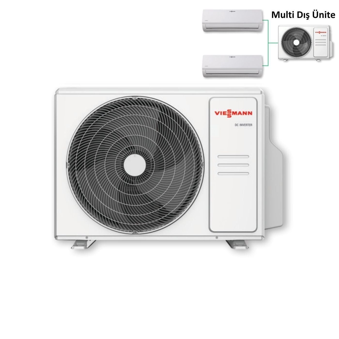 Viessmann Vitoclima 100-S/HE Multi Dış Ünite 7,9 kW (Bağlanabilen İç Ünite Sayısı 3) (İç Ünite Hariçtir)
