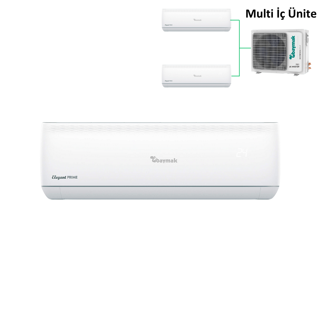 Baymak Elegant Prime Multi Duvar Tipi İç Ünite 24.000 BTU/H (Dış Ünite Hariçtir)