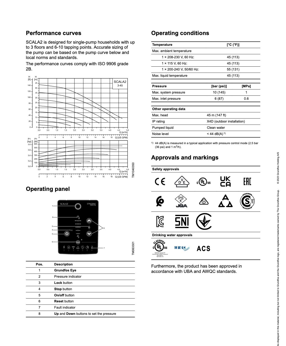 Grundfos SCALA2 Frekans Kontrollü Akıllı Hidrofor Pompası - Grundfos SCALA2 Frekans