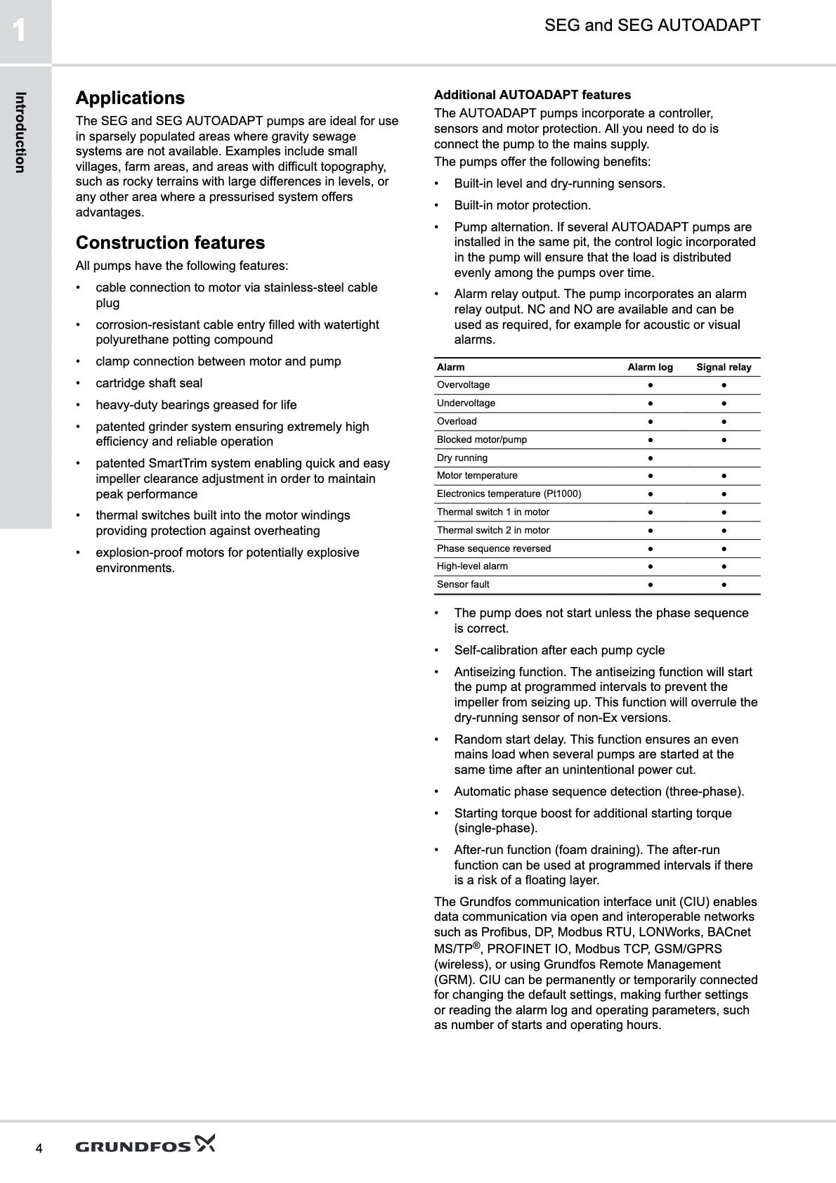 Grundfos SEG Öğütücü Bıçaklı Dalgıç Foseptik Pompası - Grundfos SEG Öğütücü