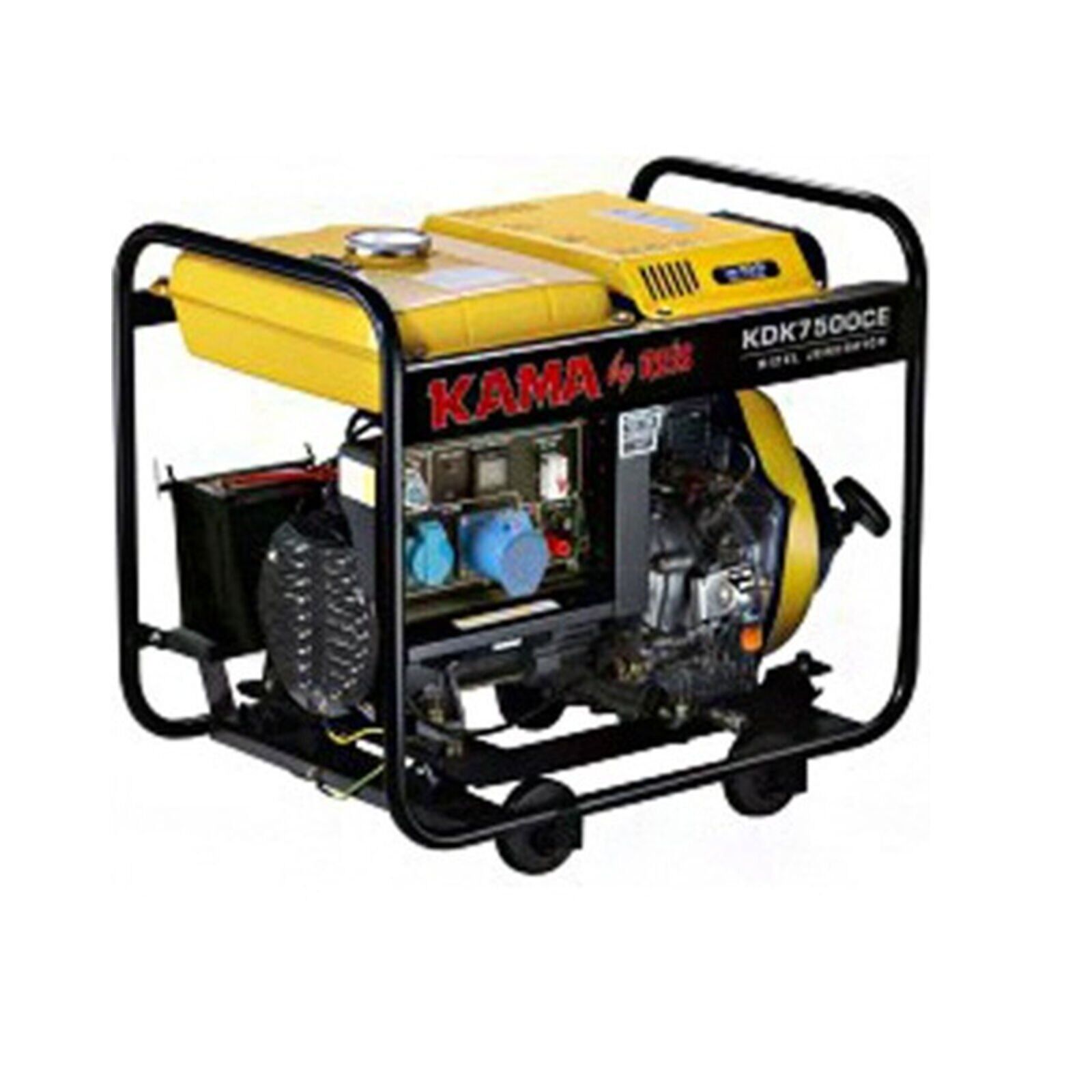 Kama KDK7500CE Dizel Jeneratör 5,5 kW (İpli/Marşlı çalıştırma)