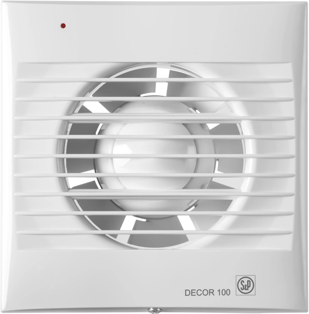 SOLER & PALAU DECOR-200 CR 185 m3/h MİNİ AKSİYEL FAN (pilot lamba, geri tepme ventili, timer)