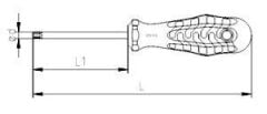 İzeltaş 4776180010 Delikli Torx Uçlu Tornavida TR10