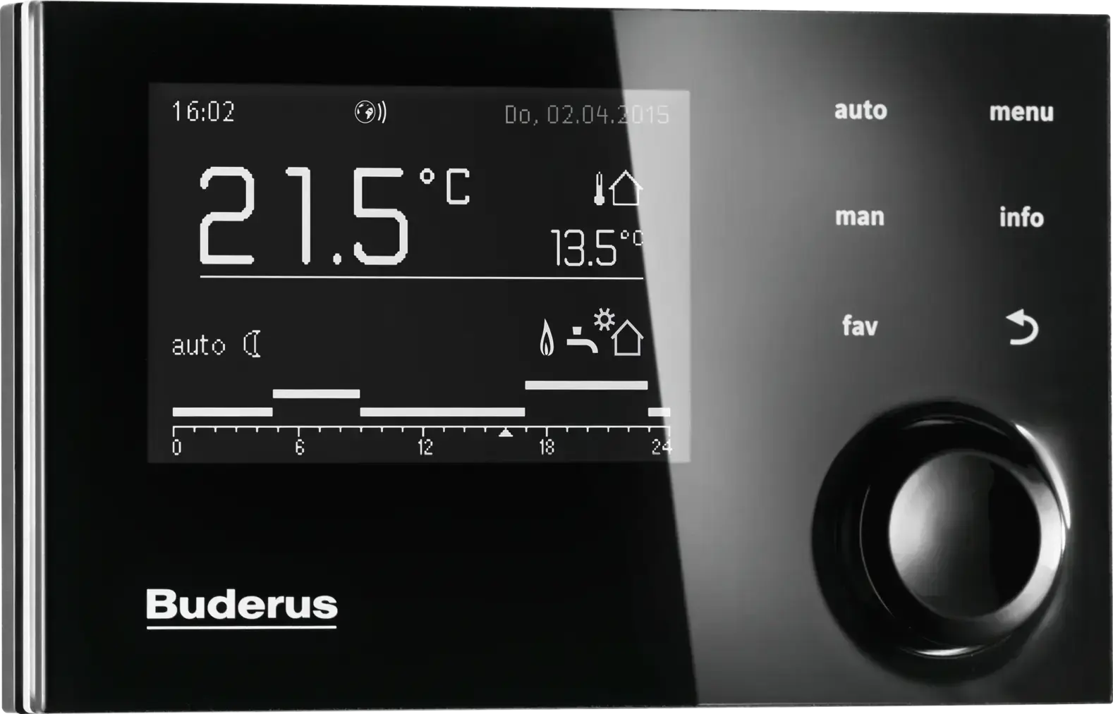 Buderus RC310 Kumanda Paneli - Siyah