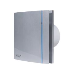 SOLER & PALAU SILENT-100 CRZ SILVER DESIGN 85 m3/h MİNİ AKSİYEL FAN (krom renk, pilot lamba, geri tepme ventili, timer) SOLER & PALAU DESIGN-100 STANDART