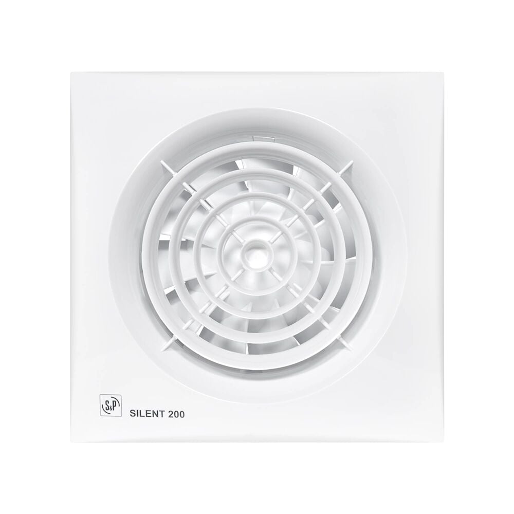 SOLER & PALAU SILENT-200 CZ 180 m3/h MİNİ AKSİYEL FAN  (pilot lamba, geri tepme ventili)