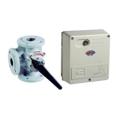 Resideo Centra DR80GFLA DN80 Flanşlı Üç Yollu Vana ve VMM30 Motor Seti