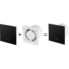 BOSCH F 1700 SERİSİ WS 100 AKSİYAL FAN (STOK SORUNUZ) Mat Siyah Cam Dekoratif Panel - F1700 WS 100 için