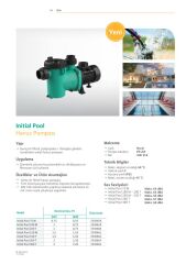 Wilo Initial Pool Geniş Ön Filtreli Kendinden Emişli Havuz Pompası - Wilo Initial Pool