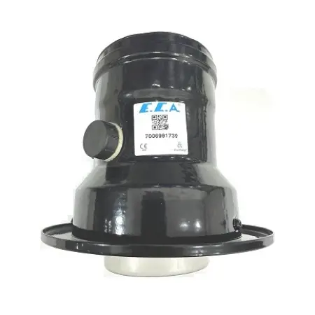 ECA Confeo Premix Dik Baca Adaptörü Siyah Ø60/100 MM -