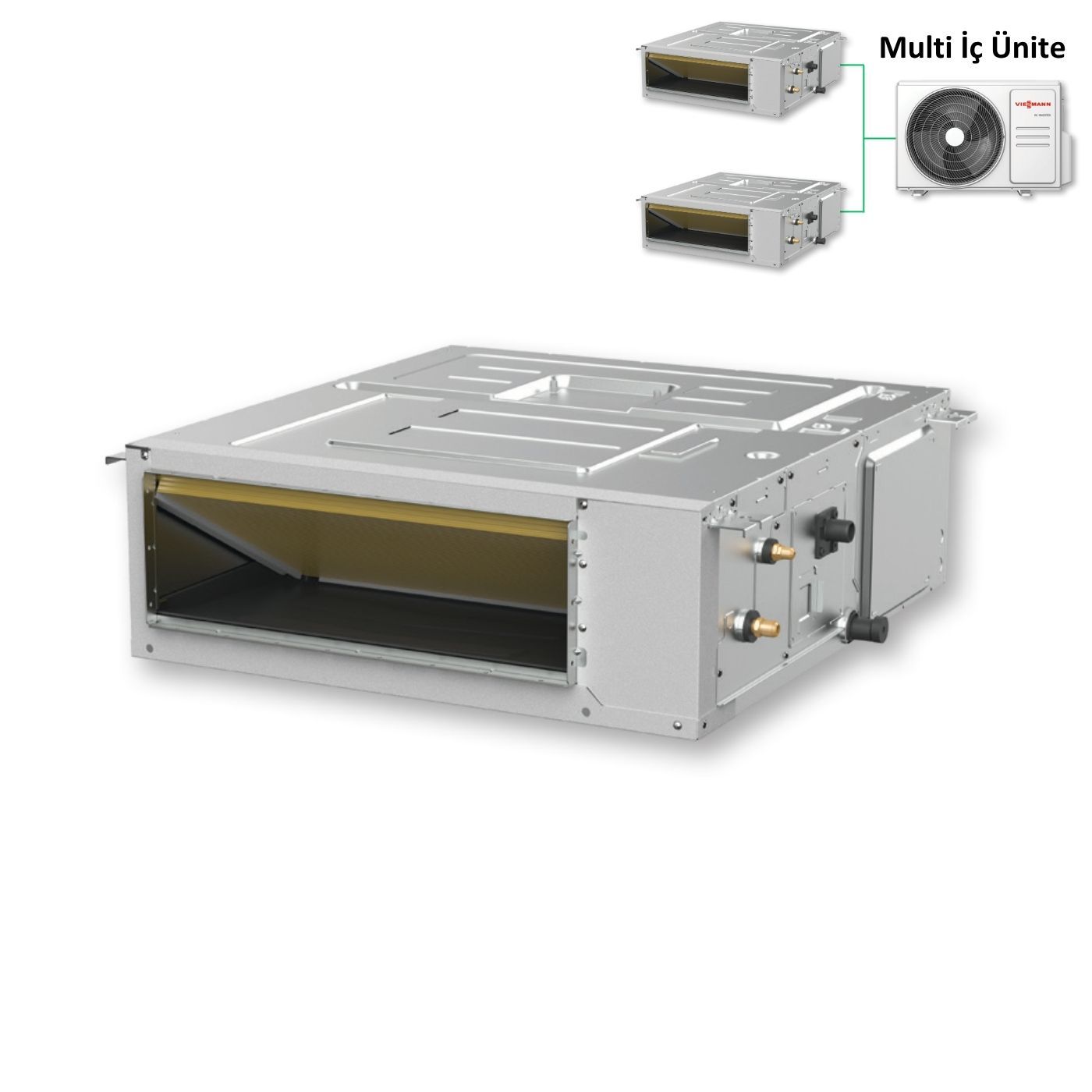 Viessmann Vitoclima 100-S/HE Multi Gizli Tavan Tipi İç Ünite 2,1 kW 7.000 Btu (Dış Ünite Hariçtir)