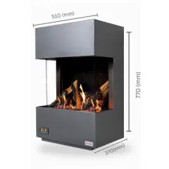 Revega H50ab Seramik Camli Hermetik Dogalgazli Somine 5kw