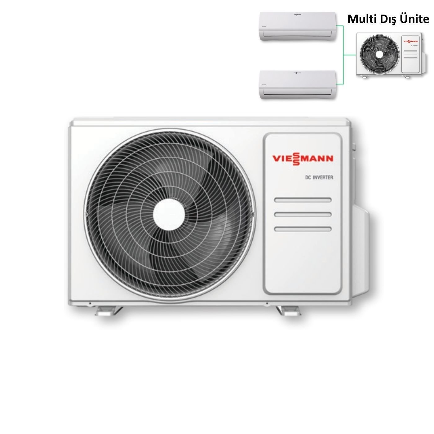 Viessmann Vitoclima 100-S/HE Multi Dış Ünite 5,3 kW (Bağlanabilen İç Ünite Sayısı 2) (İç Ünite Hariçtir)