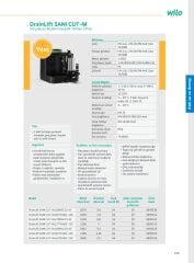 Wilo DrainLift SANI CUT-M Parçalayıcı Bıçaklı Atık Su Terfi Ünitesi - Wilo DrainLift SANI