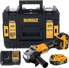 Dewalt DCG407M2T 18 V Çift Akülü 4 Ah Avuç Taşlama Makinesi